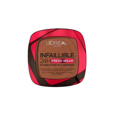 L'Oreal Paris Infallible 24H Fresh Wear Foundation in a Powder 375 Deep Amber in UK